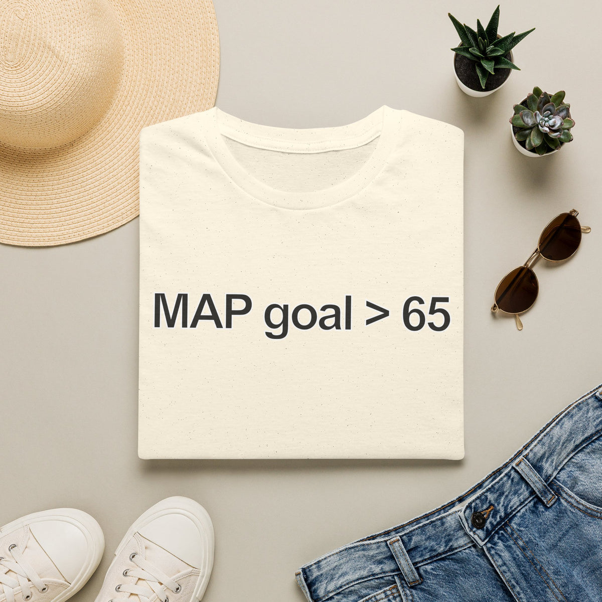 FRONT ONLY MAP Goal > 65 Shirt