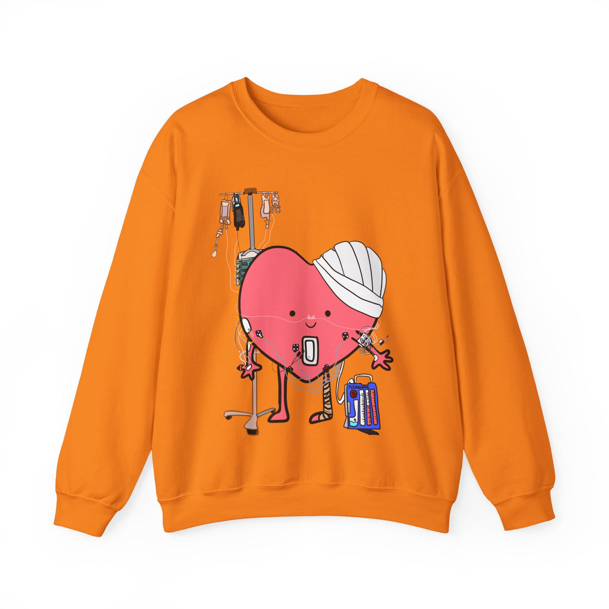 FRONT ONLY Post Op Heart Sweater
