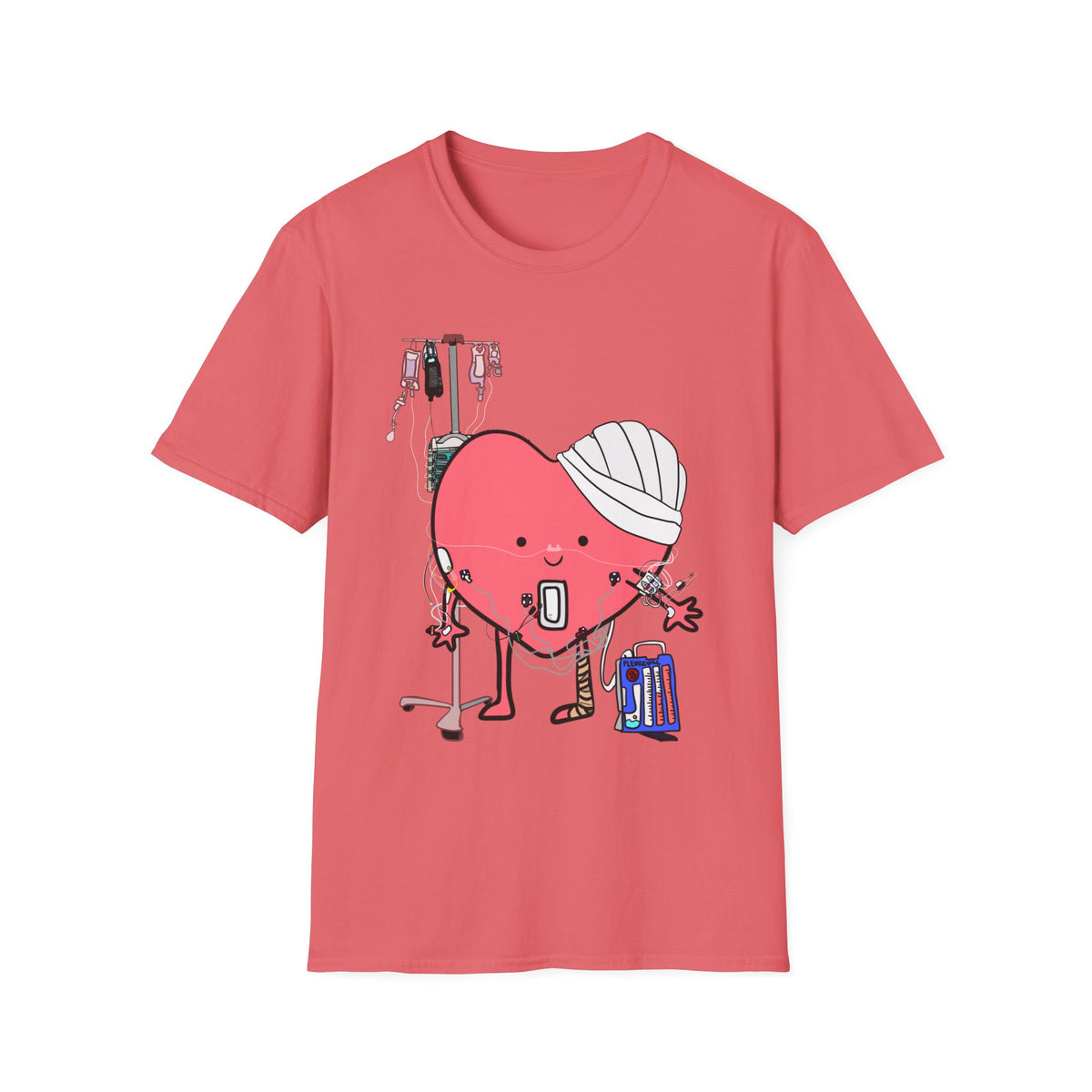 FRONT ONLY Post Op Heart Shirt