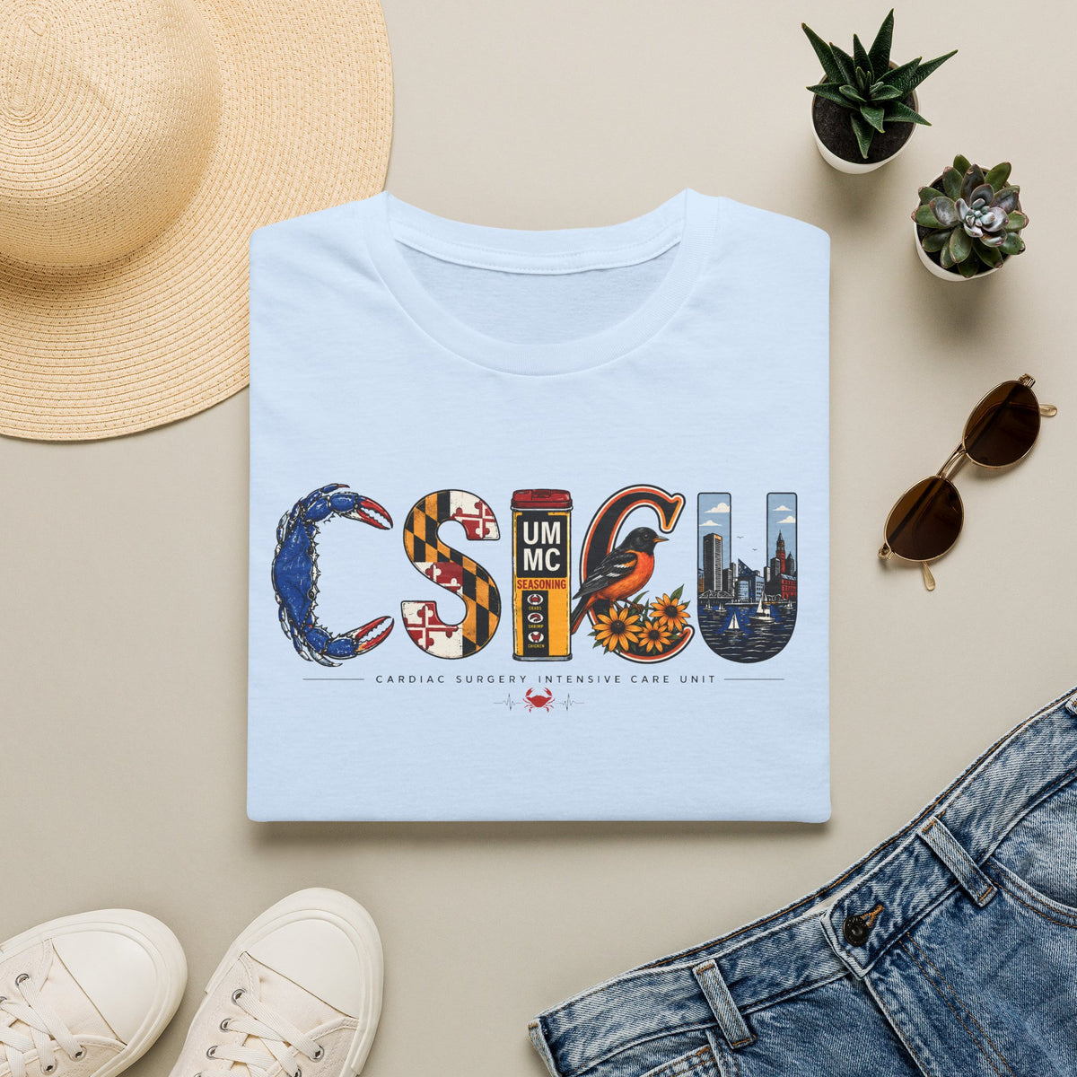 FRONT ONLY Maryland CSICU Shirt