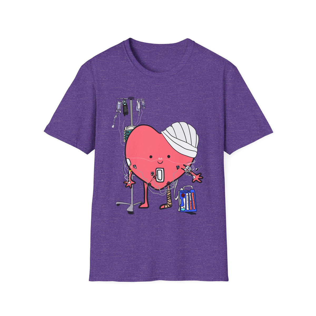 FRONT ONLY Post Op Heart Shirt