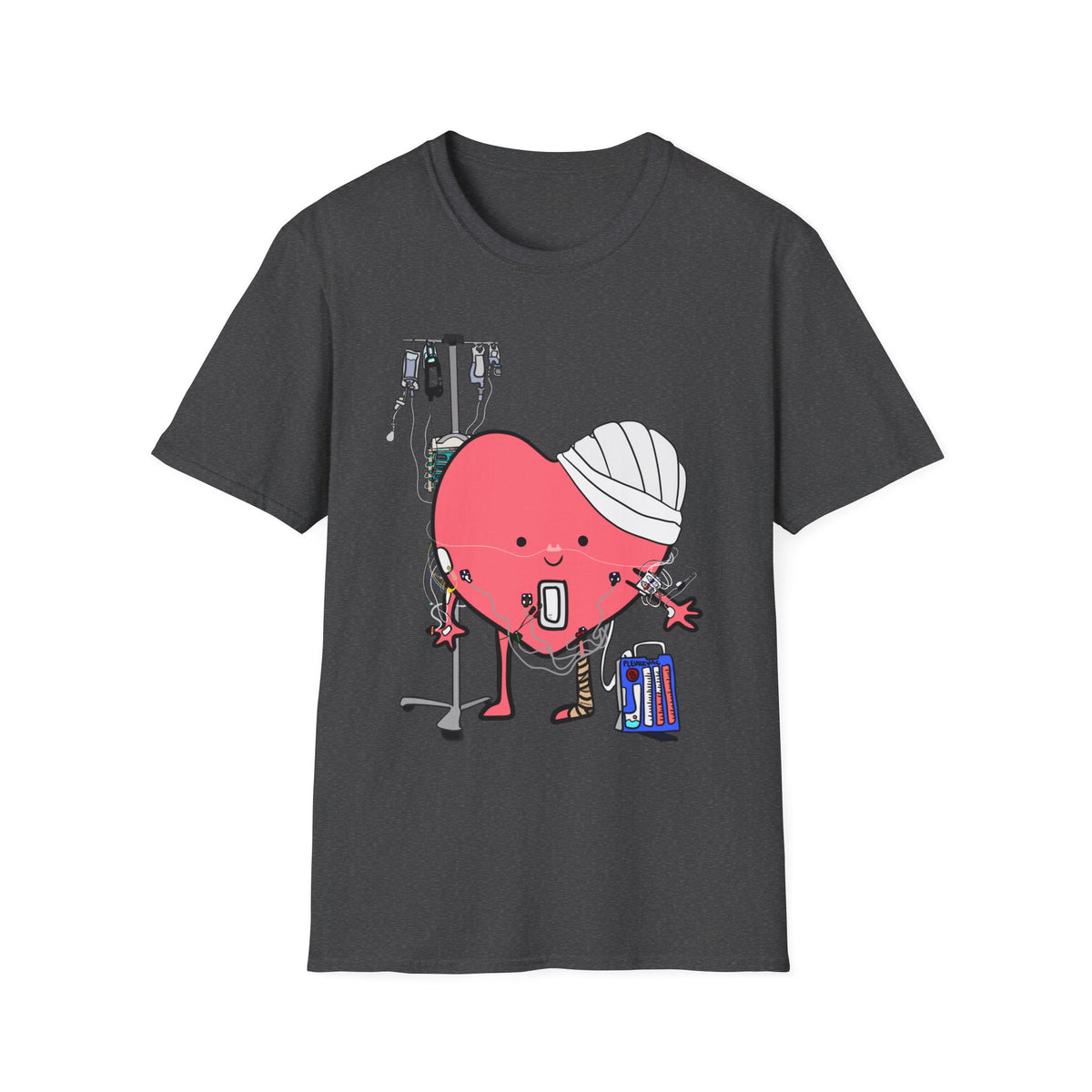 FRONT ONLY Post Op Heart Shirt
