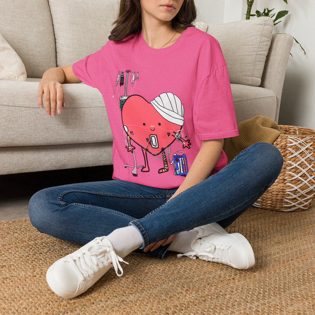 FRONT ONLY Post Op Heart Shirt