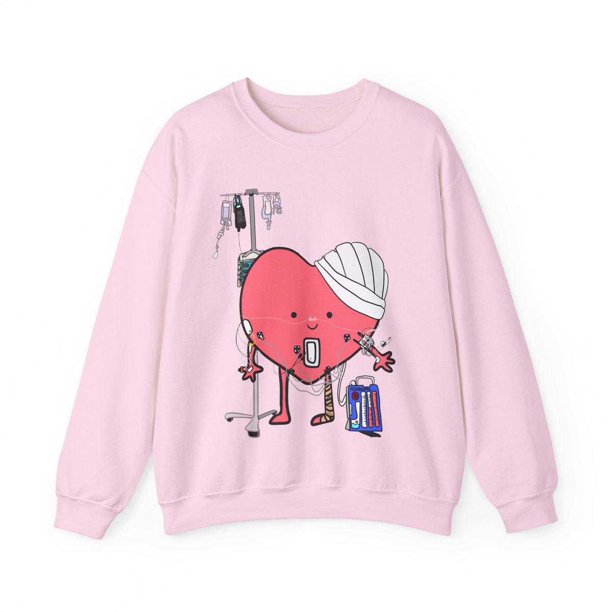 FRONT ONLY Post Op Heart Sweater