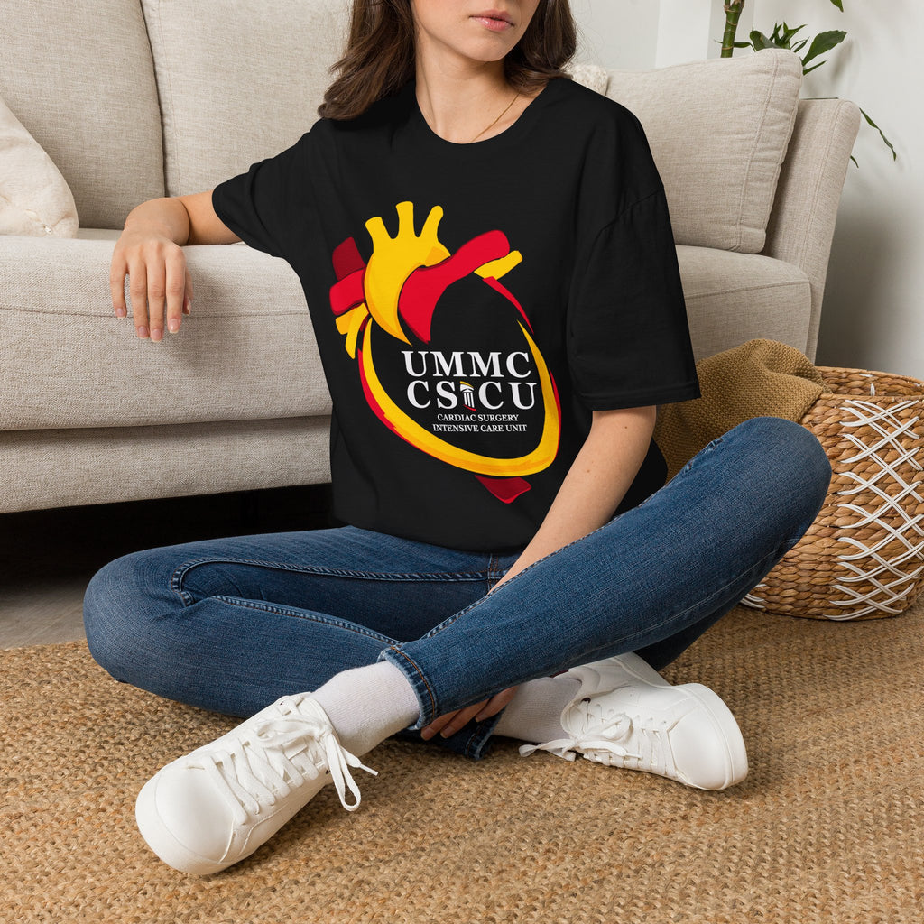 FRONT ONLY CSICU Heart shirt