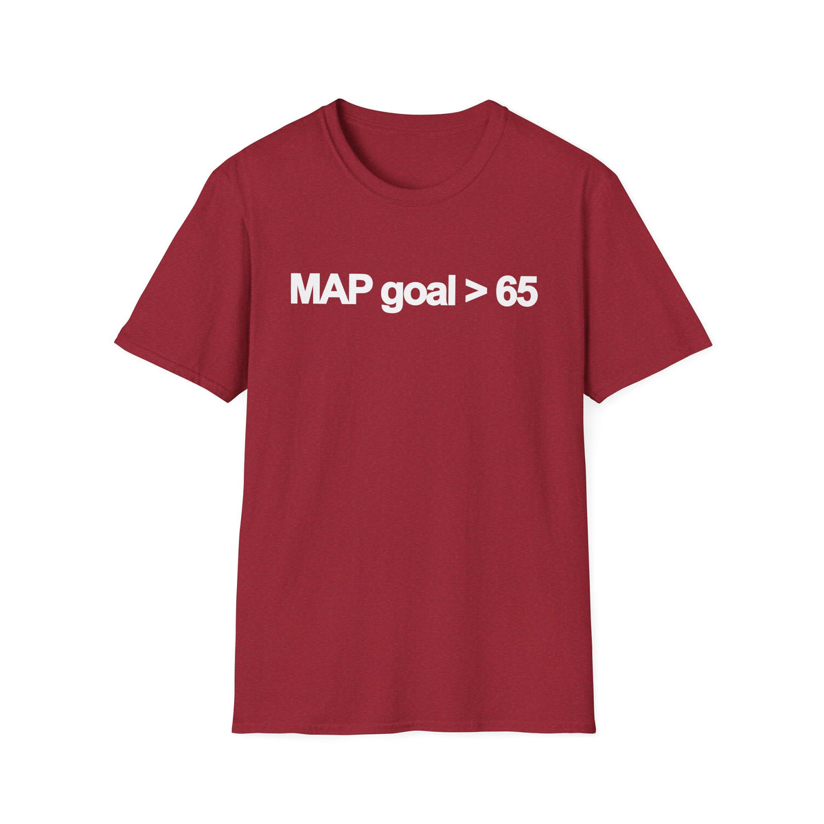 FRONT ONLY MAP Goal > 65 Shirt