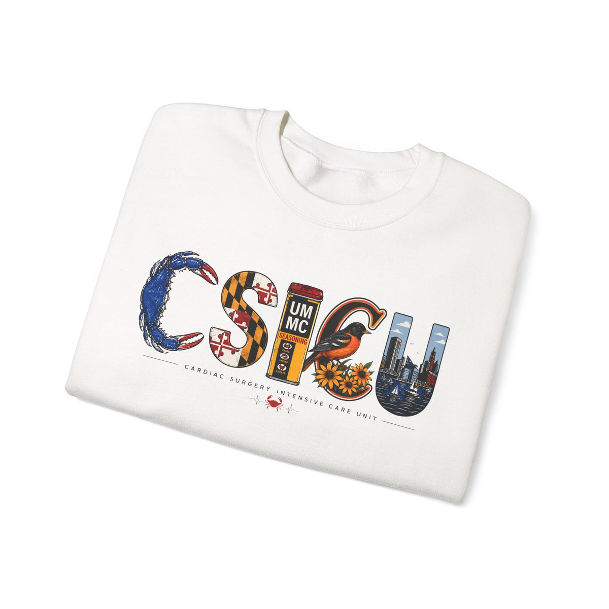 FRONT ONLY Maryland CSICU Sweater