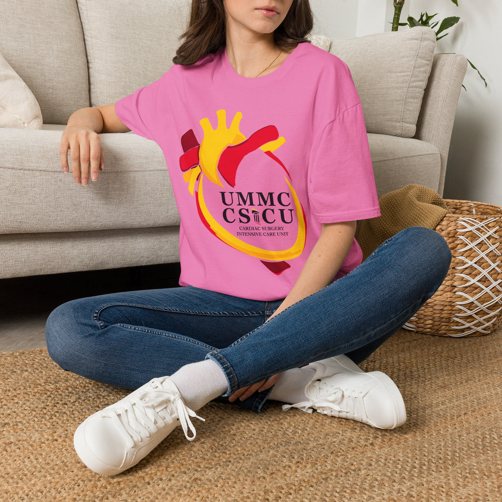 FRONT ONLY CSICU Heart shirt