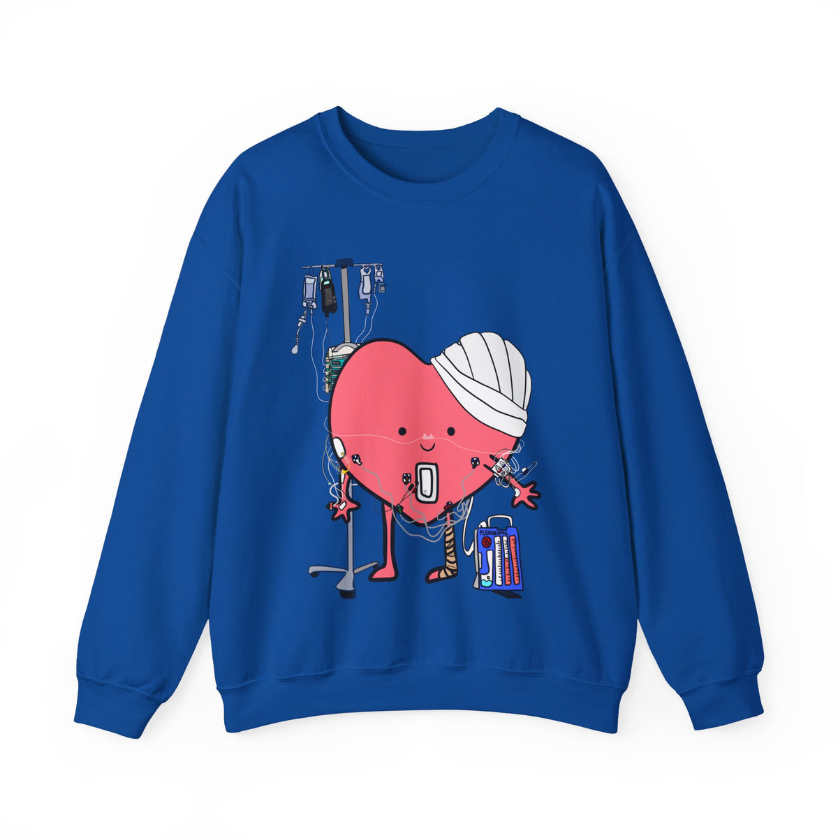FRONT ONLY Post Op Heart Sweater