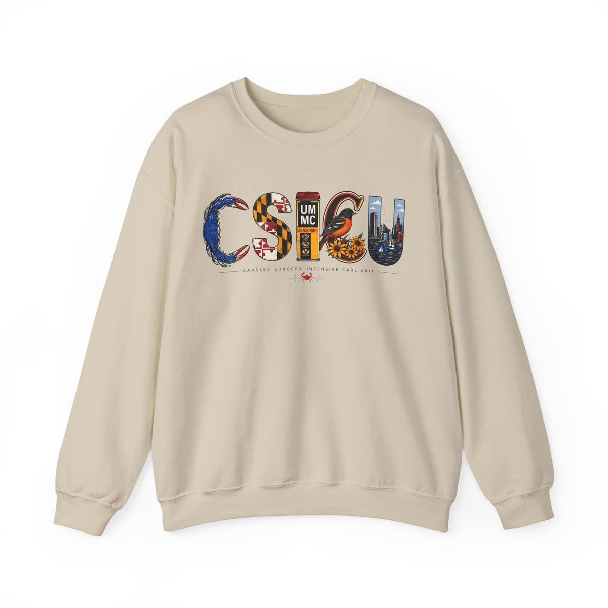 FRONT ONLY Maryland CSICU Sweater