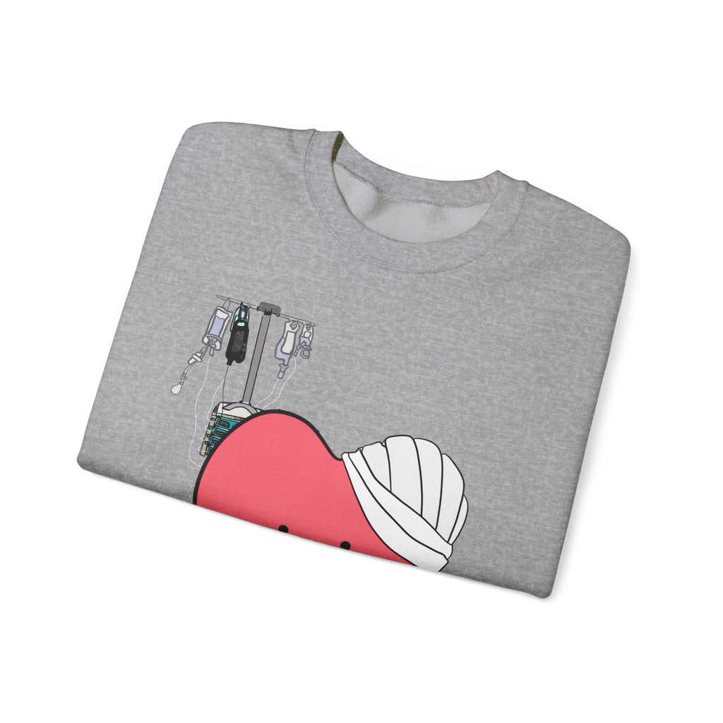FRONT ONLY Post Op Heart Sweater