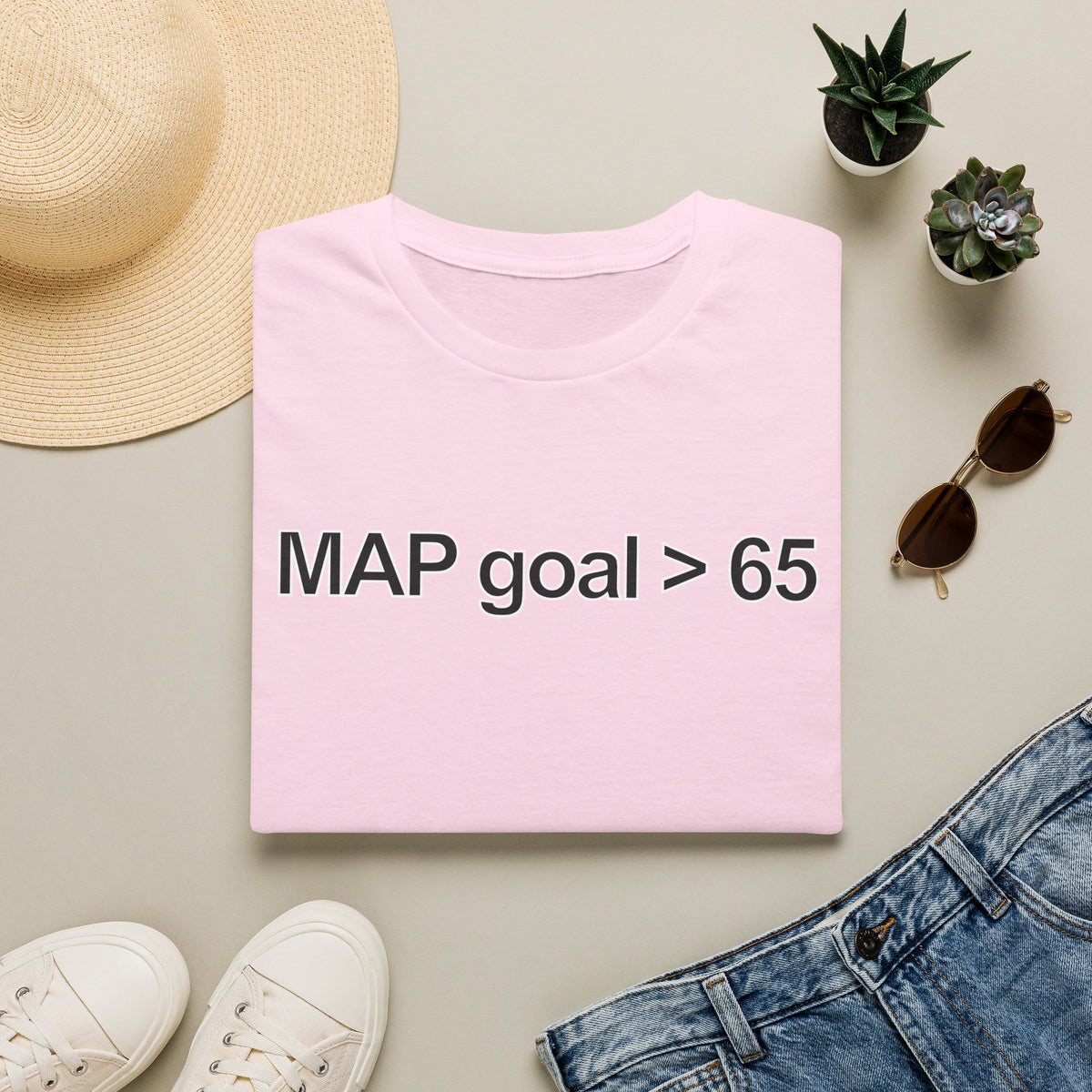 FRONT ONLY MAP Goal > 65 Shirt