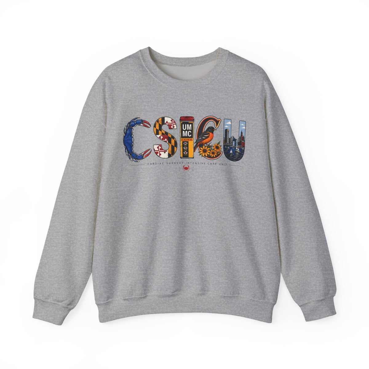 FRONT ONLY Maryland CSICU Sweater