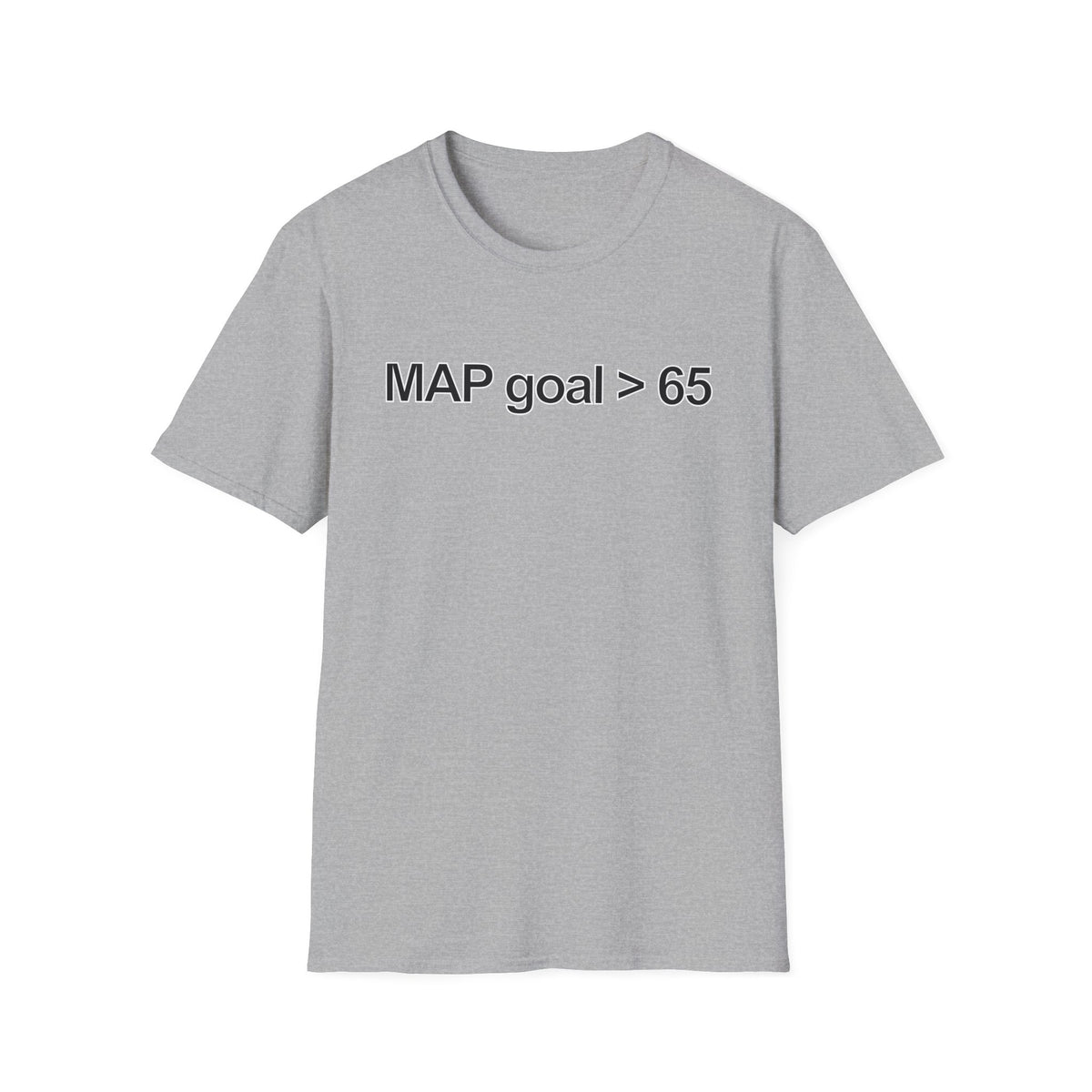 FRONT ONLY MAP Goal > 65 Shirt