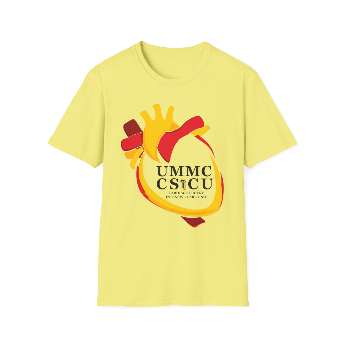 FRONT ONLY CSICU Heart shirt