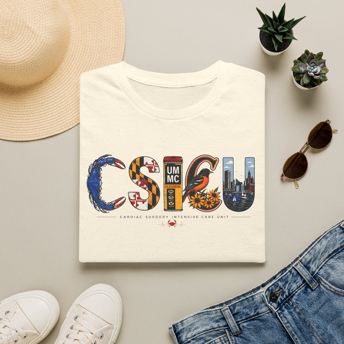 FRONT ONLY Maryland CSICU Shirt