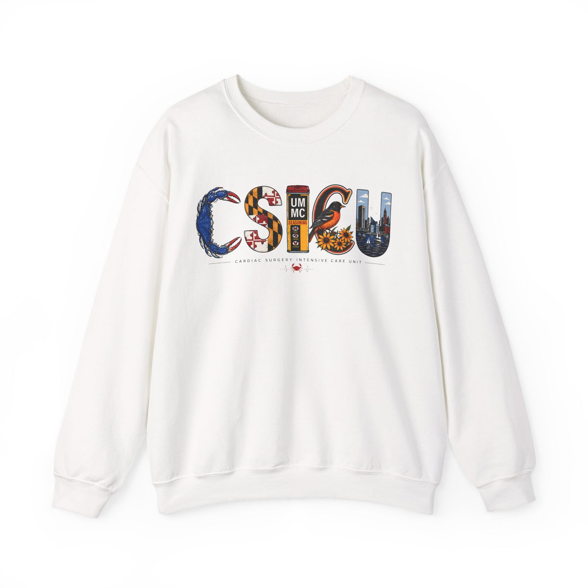 FRONT ONLY Maryland CSICU Sweater