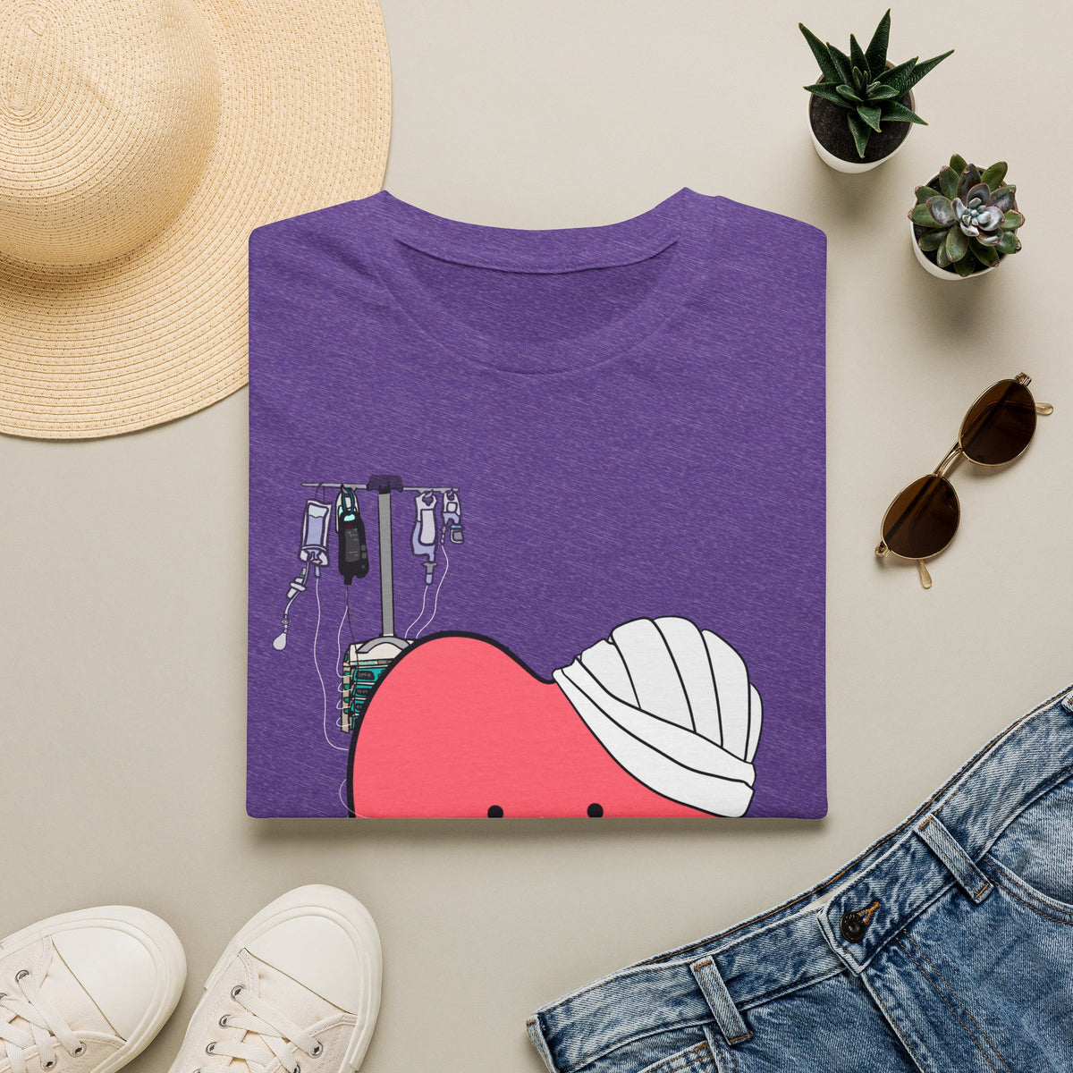 FRONT ONLY Post Op Heart Shirt
