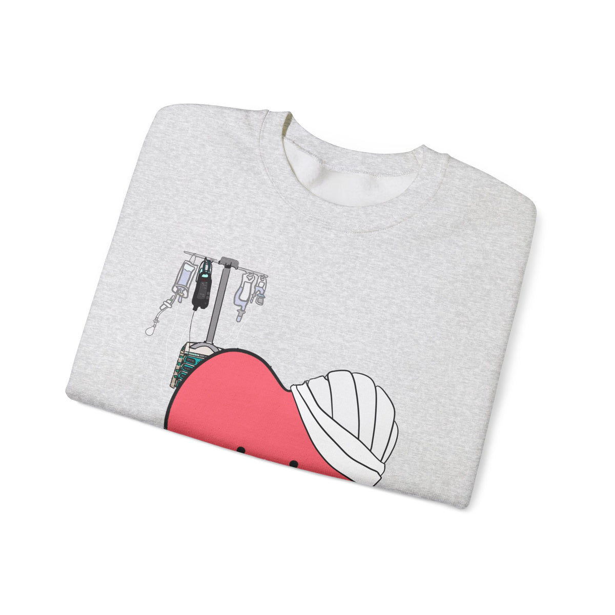 FRONT ONLY Post Op Heart Sweater